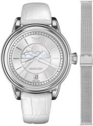 Zegarek damski Aviator V.1.33.0.250.4-SET srebrny. Szare zegarki damskie AVIATOR, srebrne. Za 2,919.90 zł.