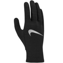 Rękawice Zimowe Damskie ThermaFit. Czarne rękawiczki damskie Nike, bez wzorów. Za 335.99 zł.