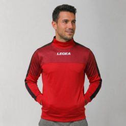 Kurtka Damasco do biegania Czerwono-Ciemnoszara. Czerwone kurtki męskie Legea, xl, bez wzorów, z bawełny, bez ramiączek, bez kaptura, do biegania. Za 84.00 zł.