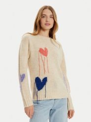 Frieda & Freddies Sweter 3366 Beżowy Regular Fit. Brązowe swetry nierozpinane damskie Frieda & Freddies, bez wzorów, z syntetyku, bez kołnierzyka, bez ramiączek. Za 269.99 zł.