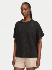 BOSS Koszulka piżamowa 50561029 Czarny Oversize. Czarne piżamy damskie Boss, bez wzorów, z lyocellu, bez ramiączek. Za 259.99 zł.