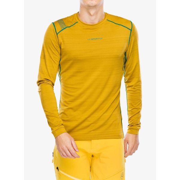 Bluza termoaktywna męska La Sportiva Tour Long Sleeve. Żółte bluzy męskie La Sportiva, na zimę, m, bez wzorów, sportowe, bez ramiączek, bez kaptura. Za 276.99 zł.