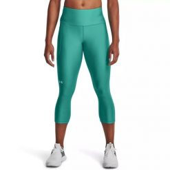 Legginsy damskie Under Armour HG Armour Hi Capri NS. Zielone legginsy damskie Under Armour, bez wzorów. Za 89.99 zł.