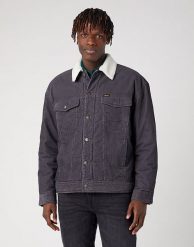 WRANGLER ANTIFIT SHERPA MĘSKA KURTKA SZTRUKSOWA SZTRUKS FADED BLACK W441WLXV6. Czarne kurtki męskie Wrangler, m, bez wzorów, z jeansu, bez kaptura. Za 259.99 zł.
