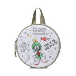 Plecak Looney Tunes. Białe plecaki męskie looney tunes, bez wzorów, sportowe. Za 99.99 zł.