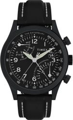 Zegarek Timex Zegarek męski Timex TW2W48000 czarny. Czarne zegarki męskie Timex, bez wzorów. Za 949.00 zł.