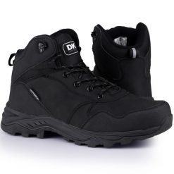 Buty męskie wysokie trekkingowe górskie DK DIABOLO. Czarne buty sportowe męskie DK, bez zapięcia. Za 179.00 zł.