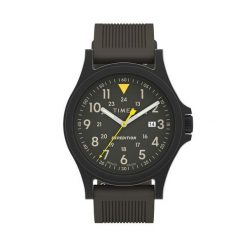 Zegarek Timex. Brązowe zegarki męskie Timex, bez wzorów. Za 269.99 zł.