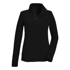 Bluza damska Killtec KSW 101 WMN FLC SHRT. Czarne bluzy damskie KILLTEC, bez wzorów, z poliesteru, sportowe, bez ramiączek, bez kaptura. Za 149.99 zł.