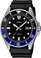 Zegarek Casio Zegarek Casio Diver MDV-107-1A2VEF męski. Zegarki męskie Casio, bez wzorów. Za 280.11 zł.