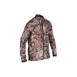 Kurtka myśliwska Respi 500 Camo. Brązowe kurtki męskie SOLOGNAC, m, bez wzorów, z elastanu, bez kaptura. Za 199.99 zł.