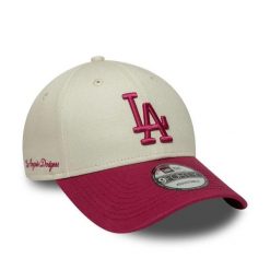 Czapki New Era Model La Dodgers Mlb Side Script 9forty Kolor Beżowy. Brązowe czapki męskie New Era, bez wzorów, z tkaniny. Za 128.50 zł.