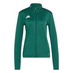 Bluza damska adidas Entrada Track. Białe bluzy damskie Adidas, bez wzorów, bez ramiączek, bez kaptura. Za 121.99 zł.