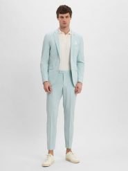 Finshley & Harding London garnitur slim fit - Brixdon-Hoxdon Mężczyźni Slim Fit zielony, 94. Zielone garnitury męskie Finshley & Harding London, m, bez wzorów, eleganckie. Za 1,199.95 zł.