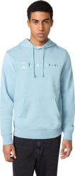 Champion Bluza męska Champion Hooded Sweatshirt błękitna 220782 BS221 XL. Niebieskie bluzy sportowe męskie Champion, m, bez wzorów, bez kaptura. Za 258.11 zł.