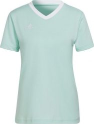 Adidas Koszulka damska adidas Entrada 22 Jsy miętowa HC5076 2XS. Zielone bluzki damskie Adidas, xs, bez wzorów, bez kołnierzyka, bez ramiączek. Za 73.59 zł.