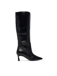 Steve Madden Botki Lavan 11003290 Czarny. Czarne botki damskie Steve Madden, bez wzorów, ze skóry, bez obcasa, na szpilce, bez zapięcia. Za 859.99 zł.