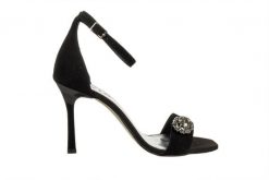 Sandały Bayla-159 5040 003-P Czarny Welur 159197, Skóra naturalna - 37. Czarne sandały damskie Bayla, z aplikacjami, z materiału, z otwartym noskiem, bez obcasa, na szpilce, bez zapięcia. W wyprzedaży za 269.10 zł.