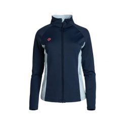 Kurtka polarowa damska DENVER Stretch, dwuelastyczna, wiatroszczelna i oddychają. Niebieskie kurtki sportowe damskie IZAS, bez wzorów, z nylonu, bez ramiączek, bez kaptura, trekkingowe. Za 252.13 zł.