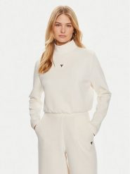 Guess Bluza Olympe V4YQ05 KCAY2 Kremowy Regular Fit. Białe bluzy damskie Guess, s, z aplikacjami, z syntetyku, bez ramiączek, bez kaptura. Za 235.99 zł.