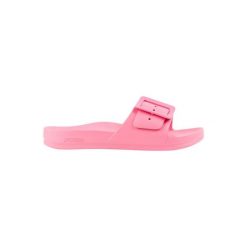 Klapki damskie Protest Maaila. Czerwone klapki damskie Protest, na lato, bez wzorów, z materiału, eleganckie, bez obcasa, bez zapięcia. Za 173.50 zł.