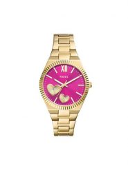 Fossil Zegarek Scarlette ES5325 Złoty. Żółte, analogowe zegarki damskie FOSSIL, złote. Za 669.99 zł.