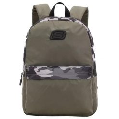 Plecak unisex Skechers San Diego Backpack pojemność 18 L. Zielone plecaki męskie Skechers, bez wzorów, z materiału, sportowe. Za 79.99 zł.