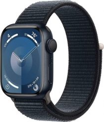 Smartwatch Apple Watch 9 41mm GPS Midnight Alu Sport Loop Granatowy (MR8Y3QP/A). Niebieskie zegarki smartwatch Apple, bez wzorów. Za 1,774.71 zł.
