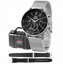 Zegarek Vostok Europe Zegarek męski Vostok Europe VK63-560A690-MEGA SET srebrny. Szare zegarki męskie Vostok Europe, bez wzorów, srebrne. Za 1,725.00 zł.