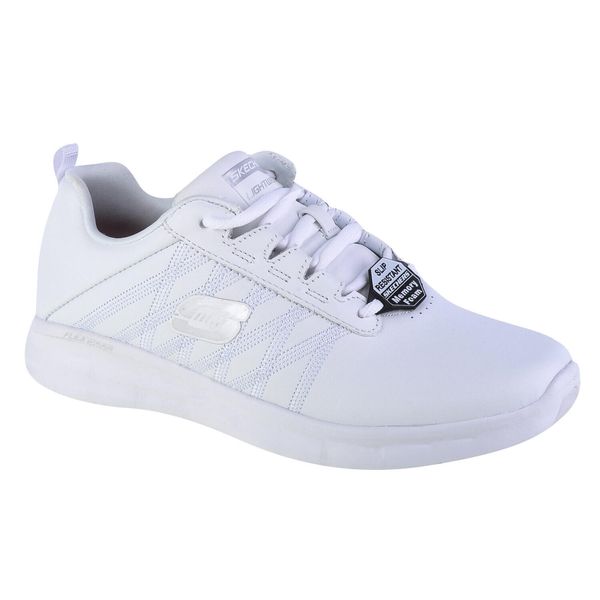 Buty sportowe Sneakersy damskie, Skechers Sure Track-Erath. Białe obuwie sportowe damskie Skechers, bez wzorów, bez zapięcia, trekkingowe, Skechers Sport. Za 359.99 zł.