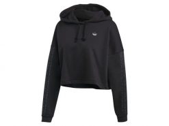 Bluza damska ADIDAS BB CP HOODIE 48. Czarne bluzy damskie Adidas, na lato, s, bez wzorów, z bawełny, eleganckie, bez ramiączek, bez kaptura. Za 249.00 zł.
