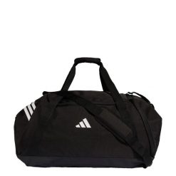 TORBA TIRO DUFFLE LARGE. Białe torby sportowe męskie Adidas, bez wzorów, z materiału, duże. Za 199.00 zł.