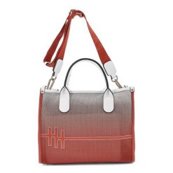 Czerwona Elegancka Damska Torebka Hispanitas 2w1. Czerwone shopperki damskie Hispanitas, bez wzorów, ze skóry ekologicznej, na ramię, bez dodatków. Za 499.00 zł.