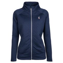 Bluza turystyczna polarowa damska AULP SIMIX trekkingowa na zamek. Niebieskie bluzy damskie Aulp, bez wzorów, z dzianiny, sportowe, bez ramiączek, bez kaptura. Za 329.99 zł.