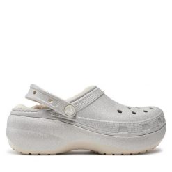 Klapki Crocs. Szare klapki damskie Crocs, bez wzorów, bez obcasa, bez zapięcia. Za 249.99 zł.