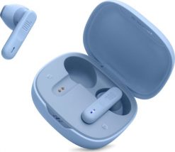 Słuchawki JBL Wave Flex niebieskie (JBLWFLEXBLU). Niebieskie słuchawki bezprzewodowe JBL. Za 209.70 zł.