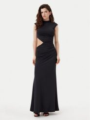 Bardot Sukienka wieczorowa 59758DB Czarny Regular Fit. Czarne sukienki damskie Bardot, xl, bez wzorów, z syntetyku, wizytowe, bez kołnierzyka, bez ramiączek. Za 299.99 zł.