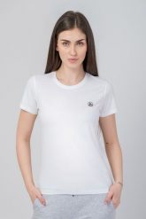 Jott Koszulka damska Jott Rosas SS23WTSH10-901. Bluzki damskie Jott, bez wzorów, bez kołnierzyka, bez ramiączek. Za 219.00 zł.