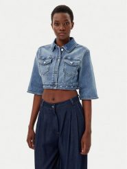 Liu Jo Kurtka jeansowa UA5077 D4615 Niebieski Regular Fit. Niebieskie kurtki damskie Liu Jo, l, bez wzorów, z bawełny, bez kaptura. Za 639.99 zł.