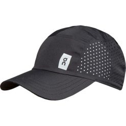 Czapka ON RUNNING. Czarne czapki damskie On Running, bez wzorów, z tkaniny. Za 180.00 zł.