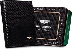 Peterson Pionowy portfel męski ze skóry naturalnej Peterson NoSize. Portfele męskie Peterson, bez wzorów, ze skóry. Za 188.90 zł.