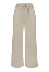 Spodnie dresowe z szeroką nogawką N-ERLA. Brązowe spodnie sportowe damskie Volcano, bez wzorów, z dresówki. Za 149.99 zł.