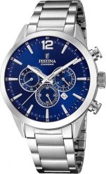 Zegarek Festina Zegarek męski Festina F20343-7 srebrny. Szare zegarki męskie Festina, bez wzorów, srebrne. Za 540.99 zł.