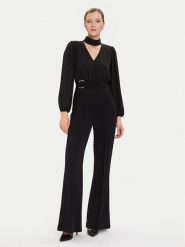 Rinascimento Kombinezon CFC0020090002 Czarny Wide Leg. Czarne sukienki damskie Rinascimento, xs, bez wzorów, z syntetyku, bez kołnierzyka, bez ramiączek. Za 679.99 zł.