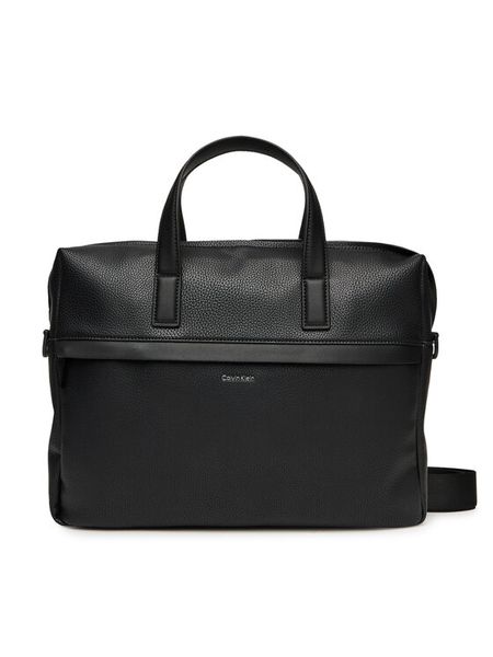 Calvin Klein Torba na laptopa Ck Must Laptop Bag LV04D3082G Czarny. Czarne torby na laptopa damskie Calvin Klein, bez wzorów, ze skóry. Za 419.99 zł.