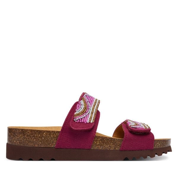 Klapki Scholl. Czerwone klapki damskie Scholl, bez wzorów, bez obcasa, bez zapięcia. Za 221.99 zł.