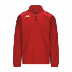 Kurtka z dresu Kappa Gassolo. Czerwone kurtki męskie Kappa, bez wzorów, z dresówki, eleganckie, bez kaptura. W wyprzedaży za 139.65 zł.