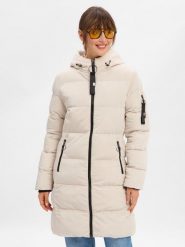 Marie Lund Pikowany płaszcz Kobiety szary, 38. Szare płaszcze damskie Marie Lund, na zimę, bez wzorów, eleganckie, bez kołnierzyka, bez kaptura. Za 479.95 zł.