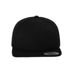 Klasyczna Czapka Snapback Dla Dorosłych Unisex. Czarne czapki damskie FLEXFIT, bez wzorów. Za 62.99 zł.