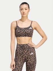 Adidas Biustonosz sportowy Optime Essentials 3-Stripes KZ2515 Brązowy. Brązowe bielizna sportowa damska Adidas, m, bez wzorów. Za 178.99 zł.